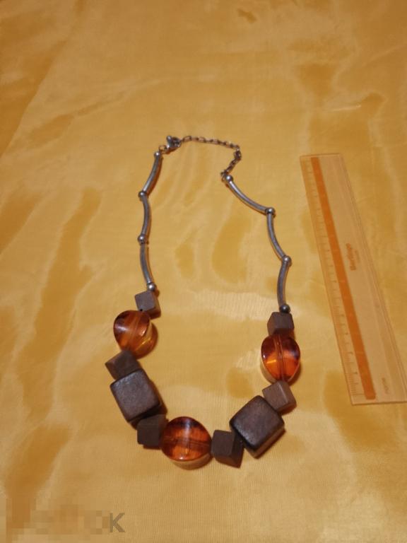 Колье винтаж латунь