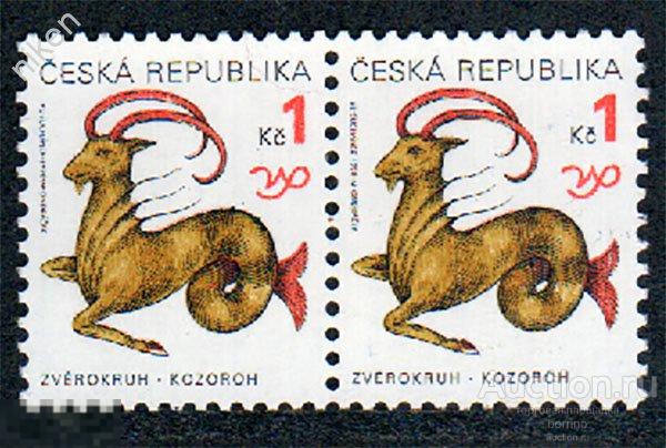 ЧЕХИЯ 1998 ЗНАКИ ЗОДИАКА КОЗЕРОГ СЦЕПКА 43-5-263