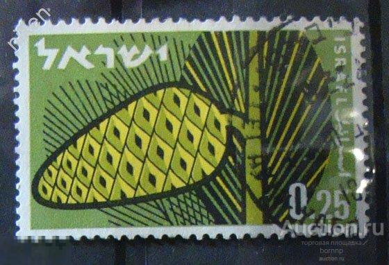 ИЗРАИЛЬ 1961 ФЛОРА ЗАЩИТА ЛЕСА ЭКОЛОГИЯ 32-1-28А-6