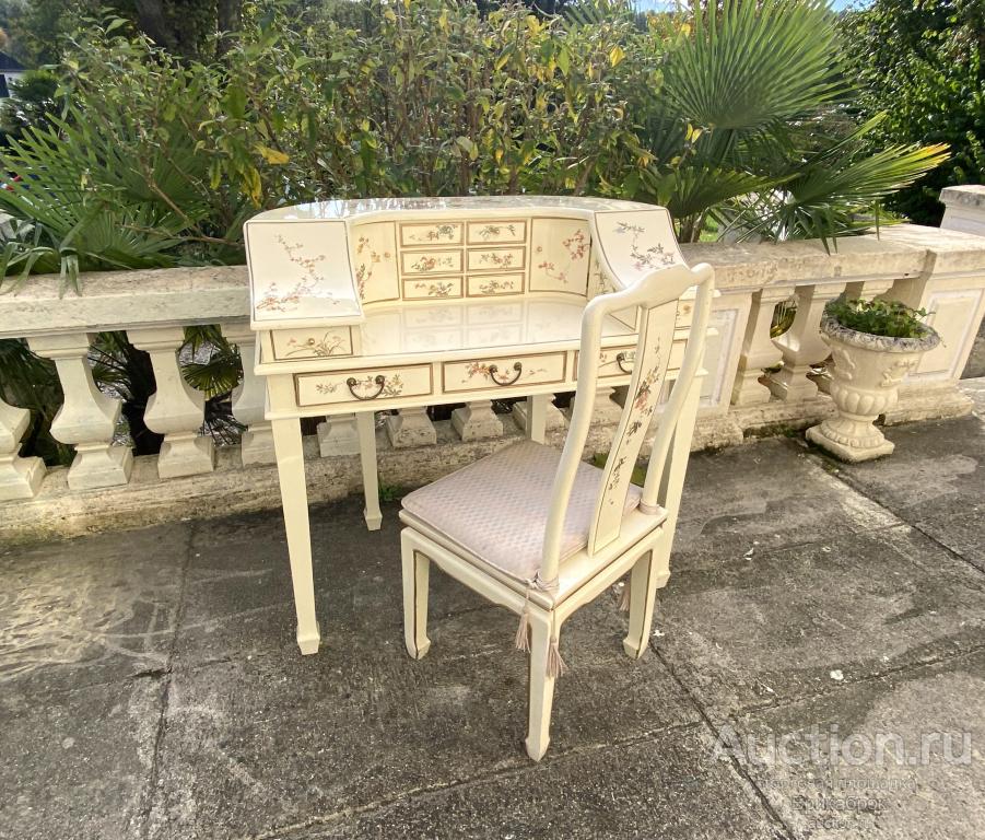 Стол шинуазри Бюро Туалетный столик Винтаж