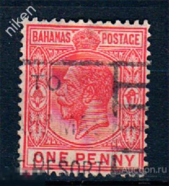 БАГАМСКИЕ ОСТРОВА 1912 БРИТАНСКИЕ КОЛОНИИ КОРОЛЬ ГЕОРГ 69-1-230