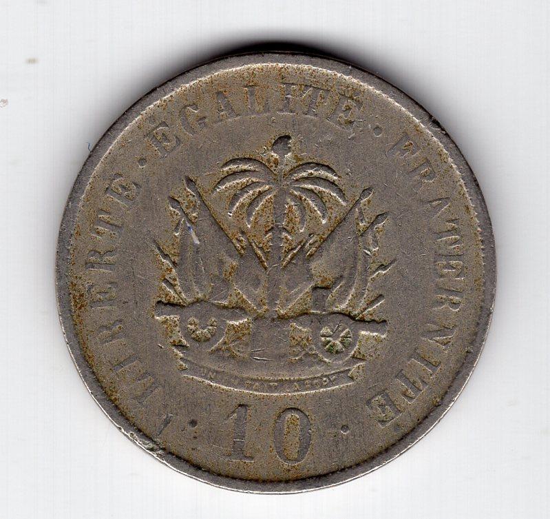 10 сантимов - Гаити - 1906 - KM#54