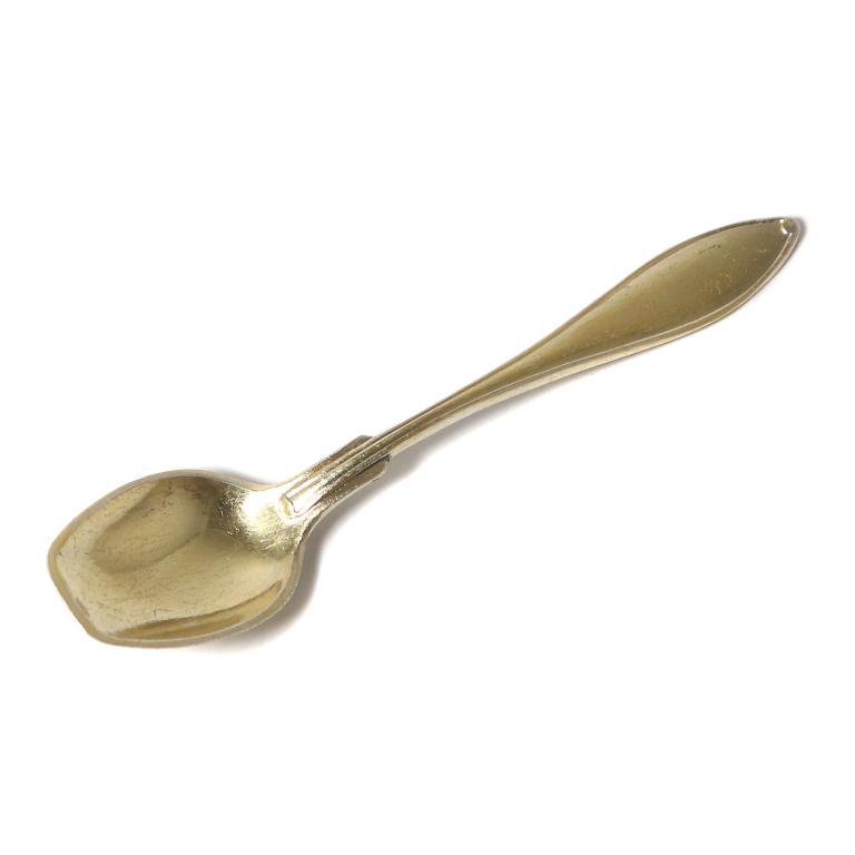 Серебряная ложка для специй или соли. Швеция, 1919 год