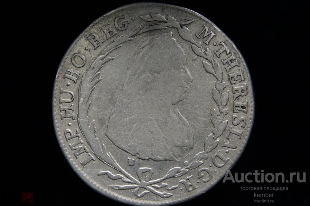 в коллекцию Венгрия 20 венгерских крейцеров 1768-1777 X серебро #0268