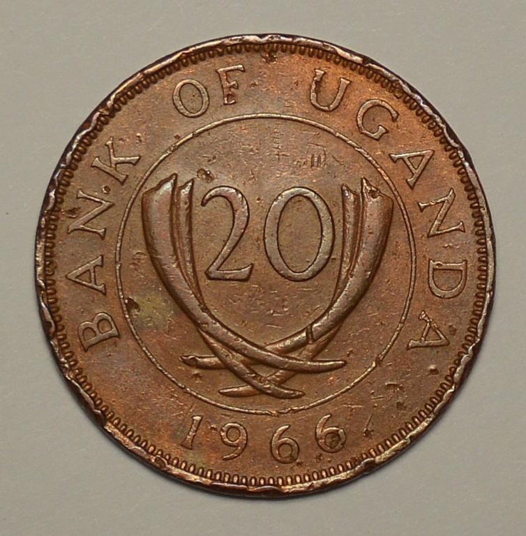 Уганда 20 центов 1966 (С13)