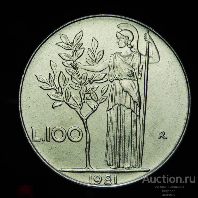 в коллекцию Италия UNC 100 лир 1981 #8489