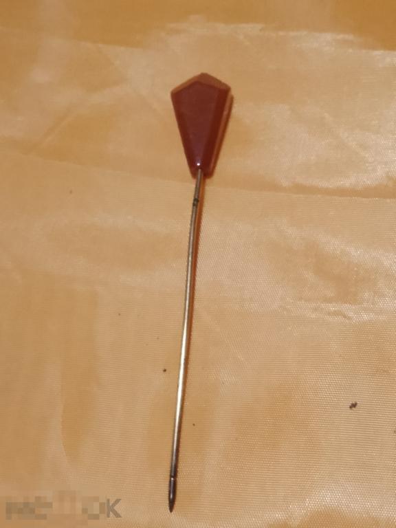 Брошь винтаж янтарь