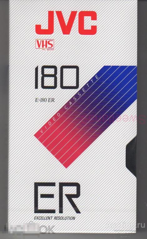 Видеокассета JVC VHS E-180 ER новая запечатанная