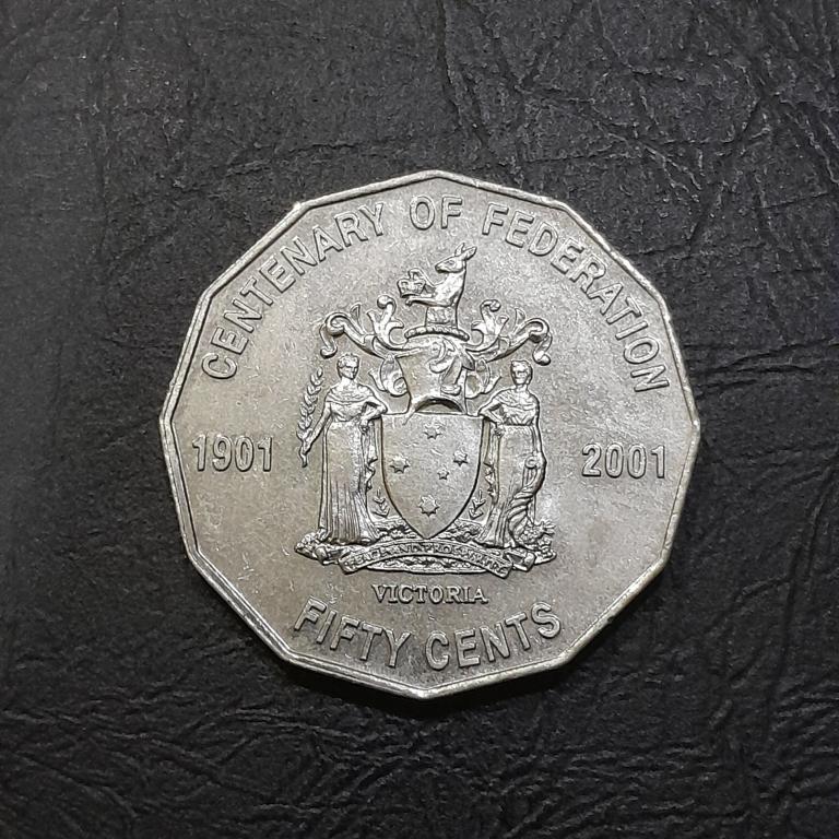 50 центов 2001 год Австралия (Виктория).