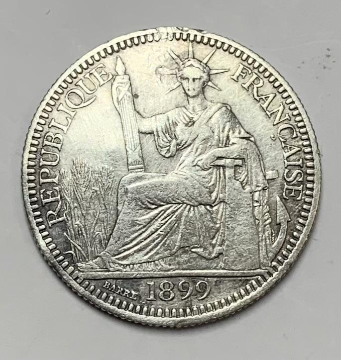 10 центов 1899 года Французский Индокитай