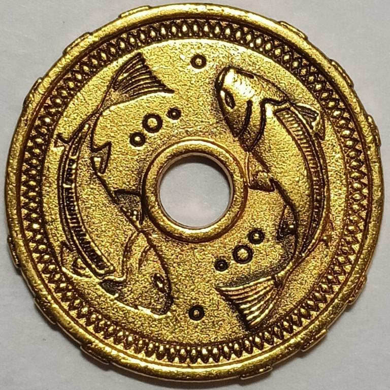 Редкий Жетон: Магазин сокровищ 2 " Аюнг" рыбы фауна - от сети магазинов Пятёрочка; _202_