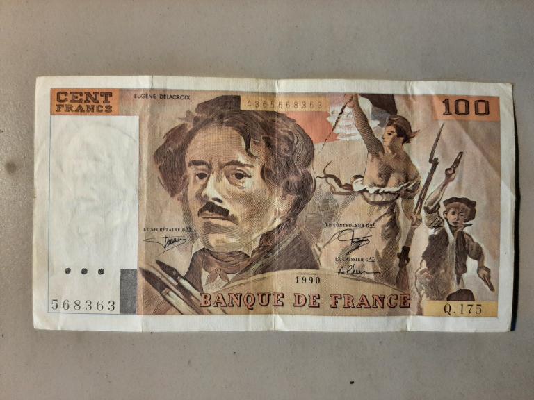 100 французских центов 1990 год