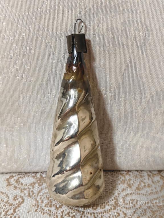 Елочная новогодняя игрушка стекло СССР ракушка фонарик сосулька шишка