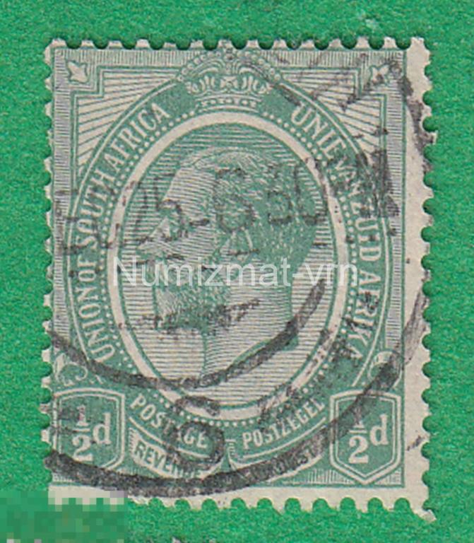 Марка Великобритания 1925 г. Герг 5. Марка Южно-Африканского союза! редкий экземпляр !