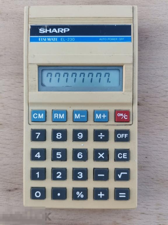 Калькулятор Sharp EL-230 Япония Оригинал Шарп