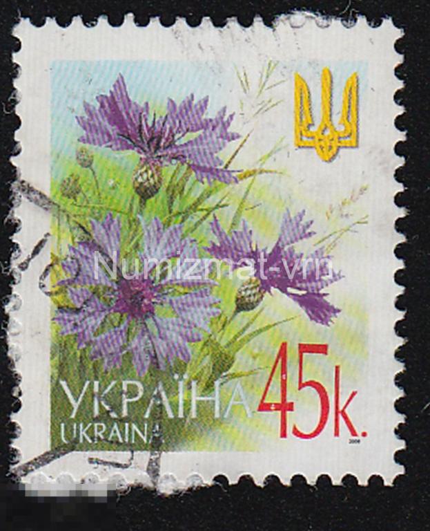 Марка Украина. 2004 г. Цветы Украины. Фиалка. Флора и Фауна. Украина.