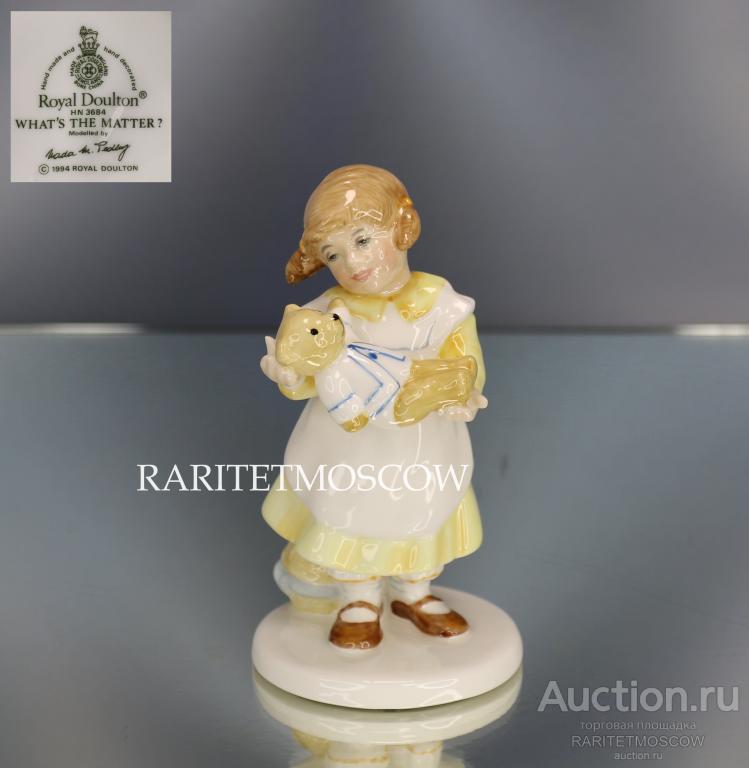Девочка медведь плюшевый статуэтка фарфор Royal Doulton 4