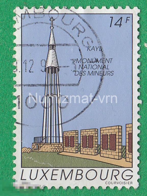Марка Люксембург 1991 г. Кейл коммуна в Люксембурге, располагается в округе Люксембург. Монумент
