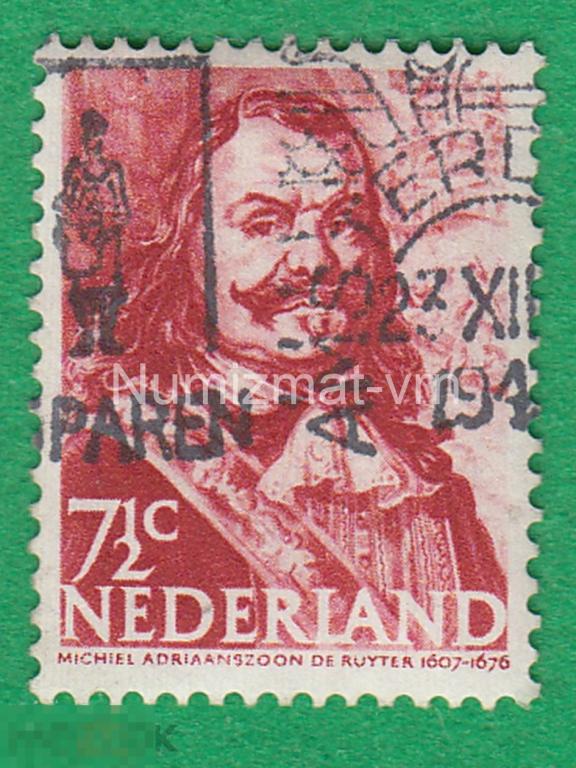 Марка Нидерланды. 1941 г. Микель Адриансон де Рюйтер — нидерландский адмирал. Очень редкая марка!