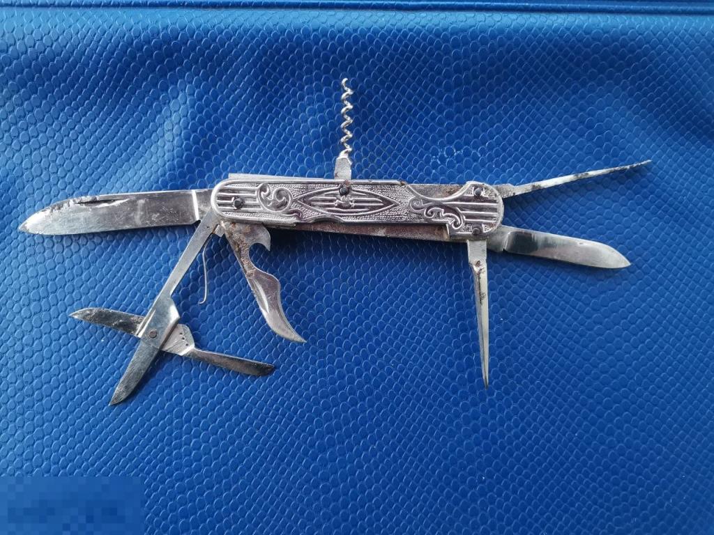 Нож складной,перочинный СССР Ворсма з-д "Октябрь". 7 предметов.