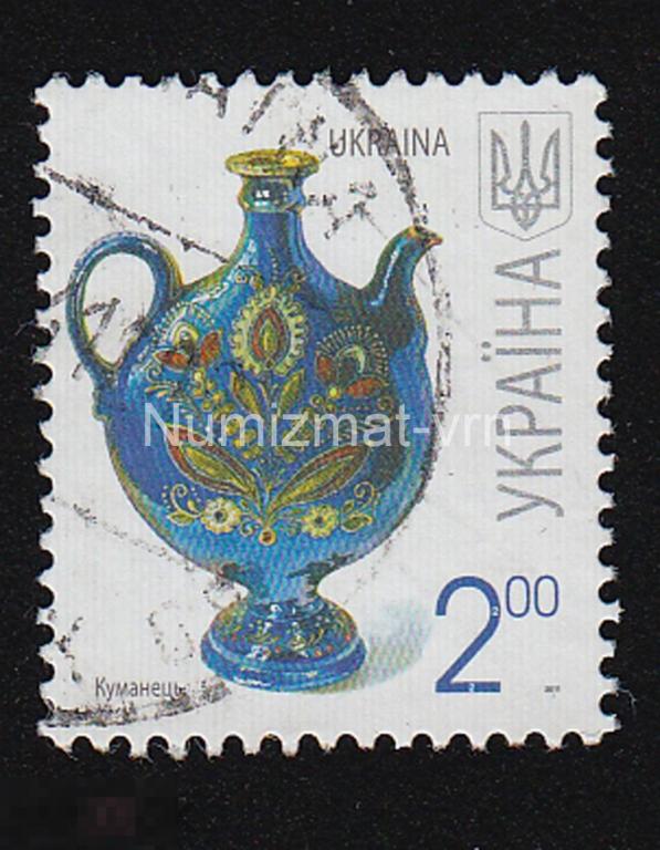 Марка Украина. 2002 г. Куманец. Национальные традиции Украины. Промыслы Украины. Редкая марка!