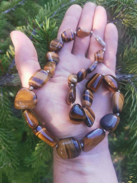 Бусы Чехословакия цветное стекло Ожерелье камни  Винтаж СССР