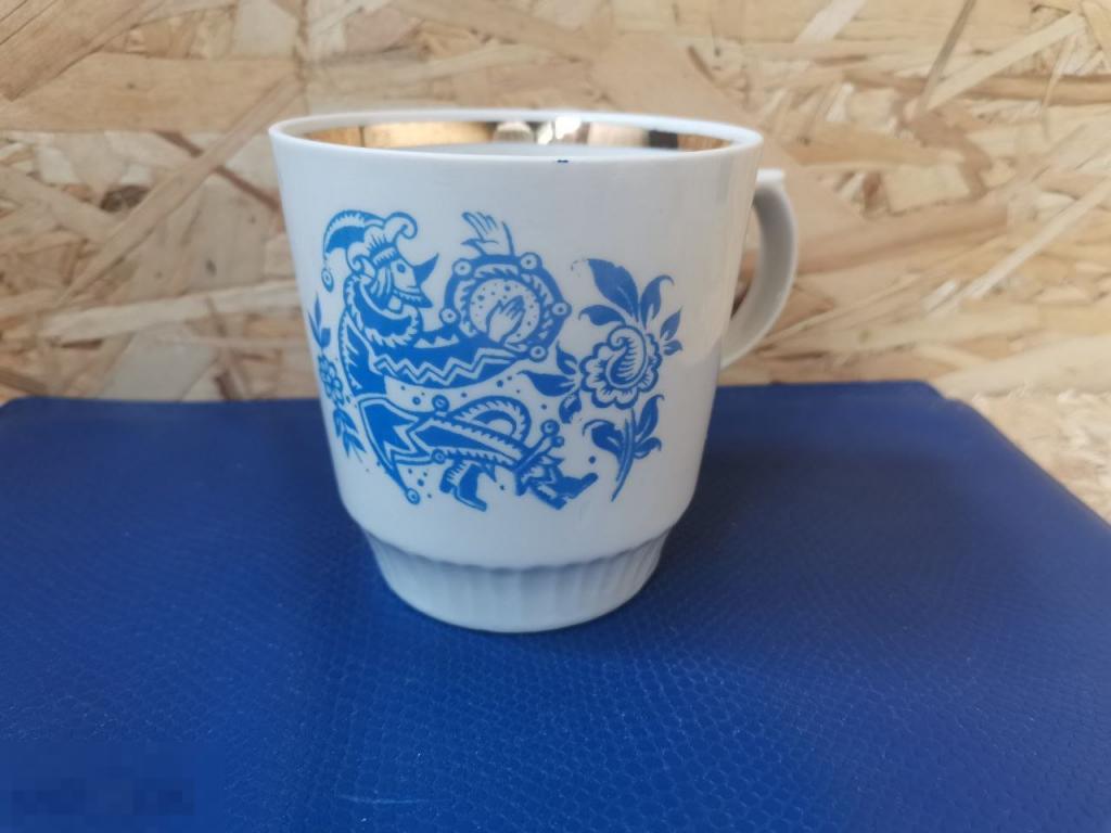 Кружка Скоморох Чайка Краснодар Позолота СССР