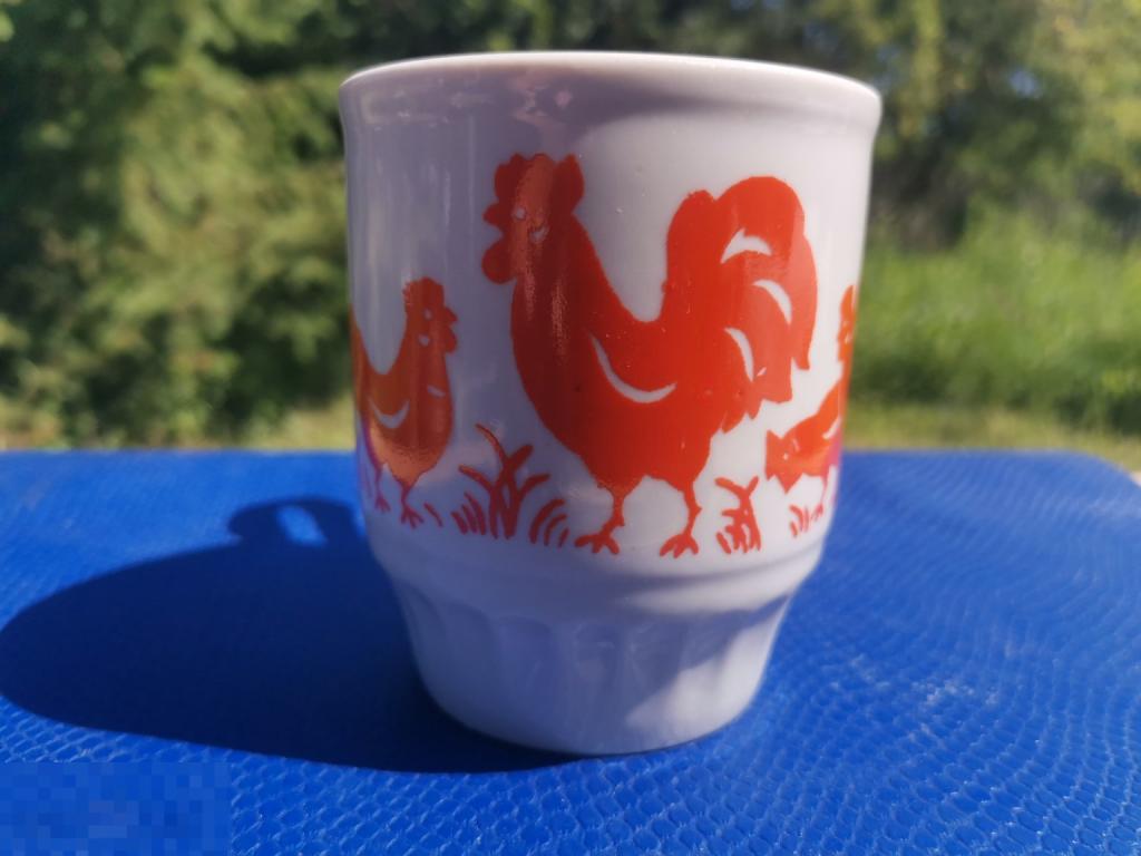 Кружка детская Петушок и курочки Дулево СССР