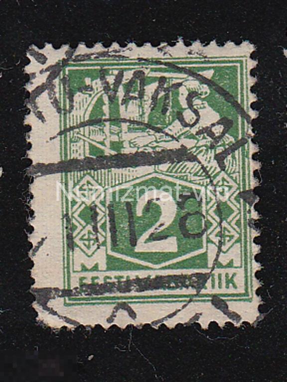 Марка Эстония . 1928 г.  Неизвестная марка! Не определена принадлежность!