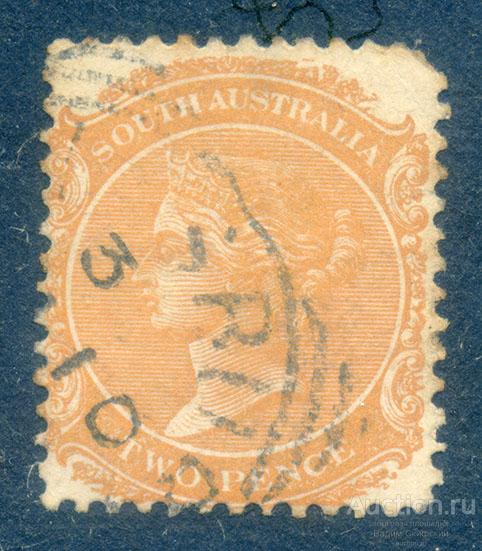 Южная Австралия почтовая марка 1870 г.