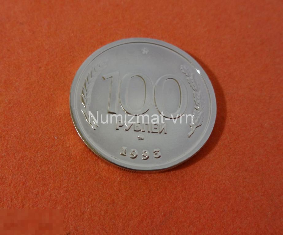 100 рублей 1993 год. ММД  Коллекционные! Люкс. Нанообработка! Неокисляющиеся монеты.
