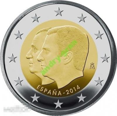 0300 Испания 2 евро 2014 Король Испании Филип VI