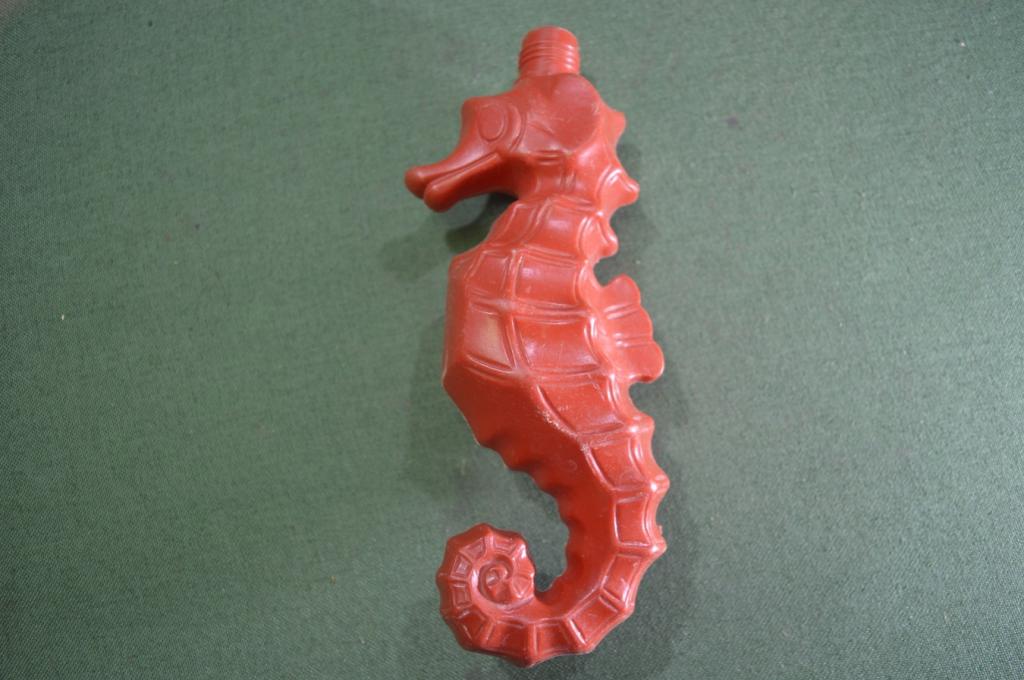 Флакон бутылка из под шампуня "Морской Конек". Пластмасса. СССР. #G5