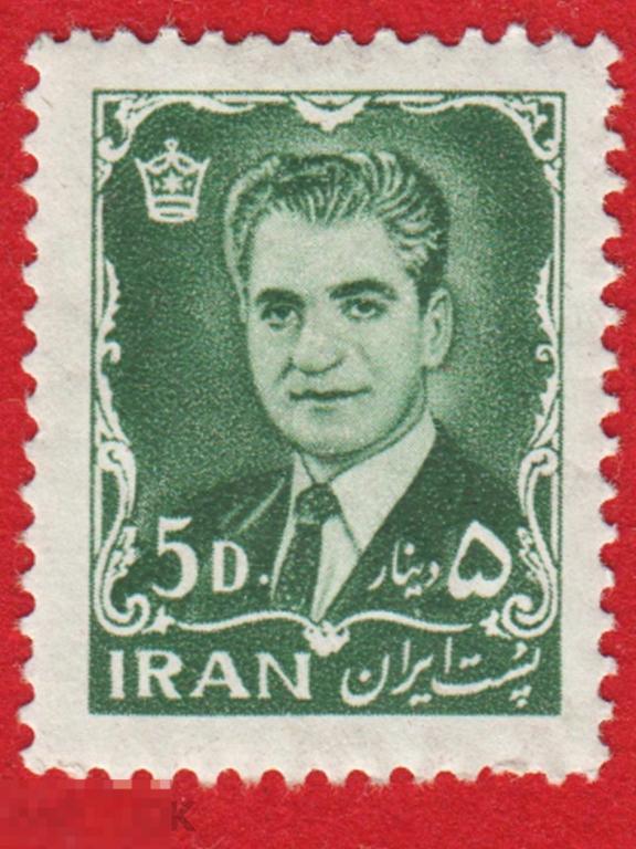 Марка Иран 1956 год. Великие люди Ирана. Военноначальники Ирана. Мусульманство. Редкость!