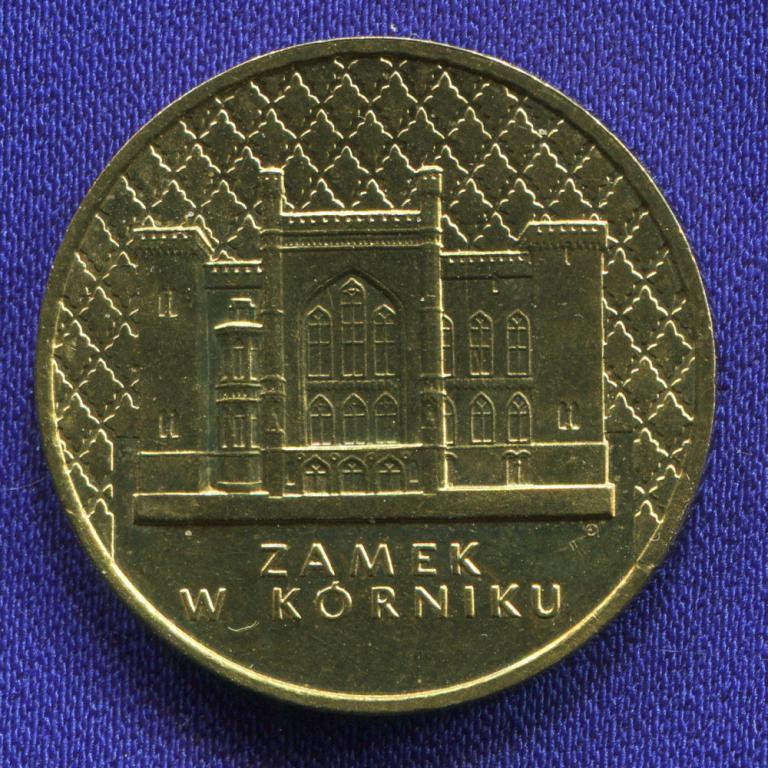 Польша 2 злотых 1998 UNC Замок Курник