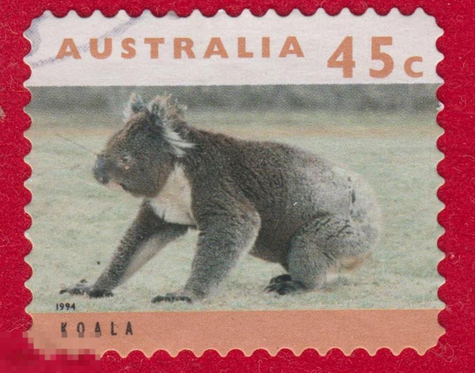 Марка Австралия 1994 год. Коала. Вид сумчатых, обитающий в Австралии Млекопитающие