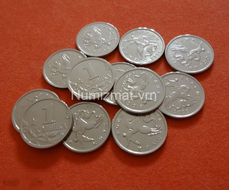 1 копейка 2003 г. СПМД Коллекционная! Отборные. Суперблеск! Нанообработка. Неокисляющиеся монеты.