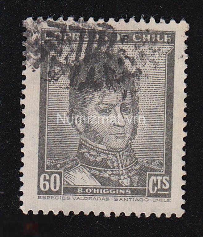 Марка Чили. 1967 г. Известные люди. Герои. Личности. Персоналии. Раритет! Редкая марка!