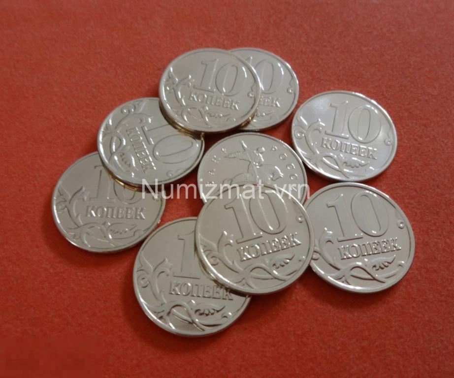 10 копеек 1998 г. СП СПМД. Коллекционная! Суперблеск! Нанообработка. Неокисляющиеся монеты