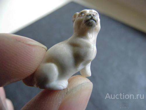 Мопс. Фарфор. Под реставрацию. Европа конец 19 века.