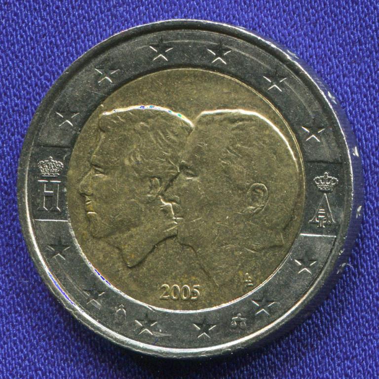 Бельгия 2 евро 2005 UNC Бельгийско-Люксембургский экономический союз