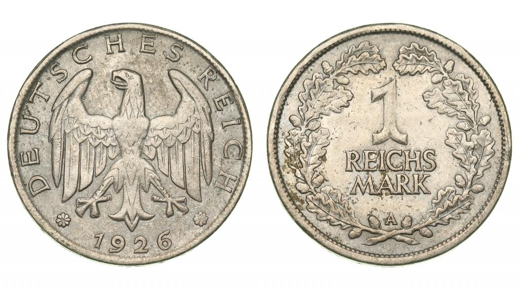 Германия. Веймарская республика. 1 марка 1926 года.  306064