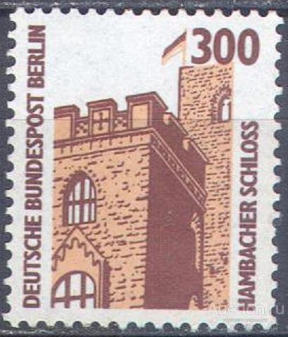 С3435 ✅ Стандарт Замки Милитария Архитектура Рыцари Крепости 1988 Западный Берлин Германия 1м ** 6МЕ