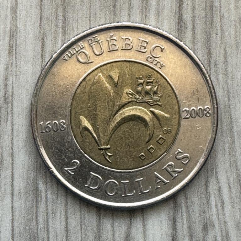 2 доллара 2008 года Канада Квебек