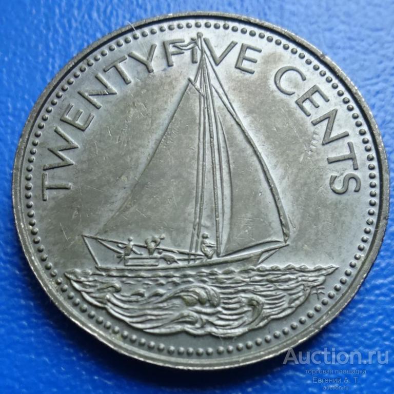 Багамы. 25 центов. 1984. XF. № Оч-12-09