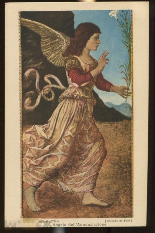 живопись Мелоццо да Форли, ангел Благовещенья