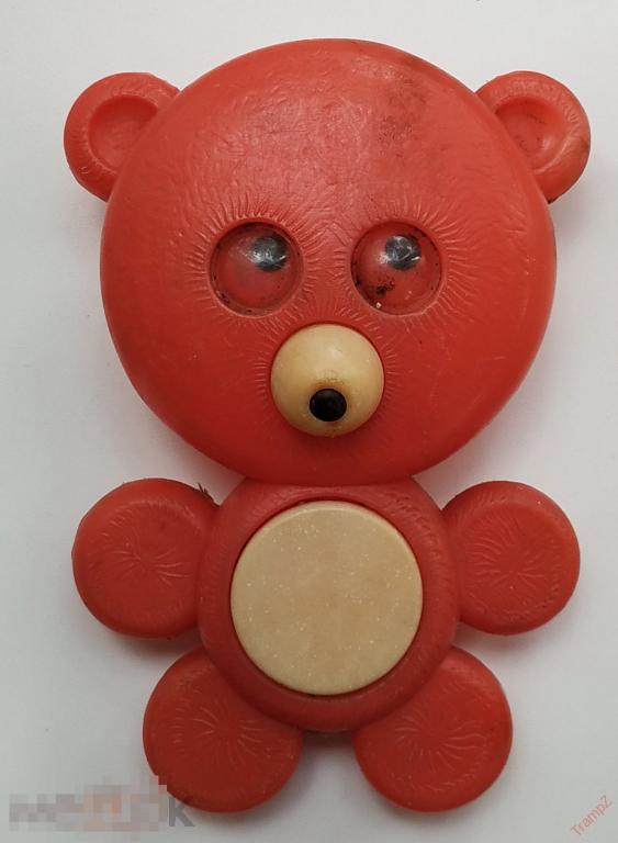 Игрушка СССР Медведь мишка дутыш #1
