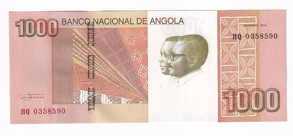 Ангола Банкнота 1000 кванза 2012 год P#156a UNC (29654)