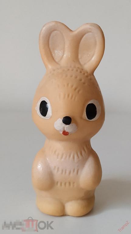 Игрушка резиновая СССР заяц зайка зайчонок резина #10