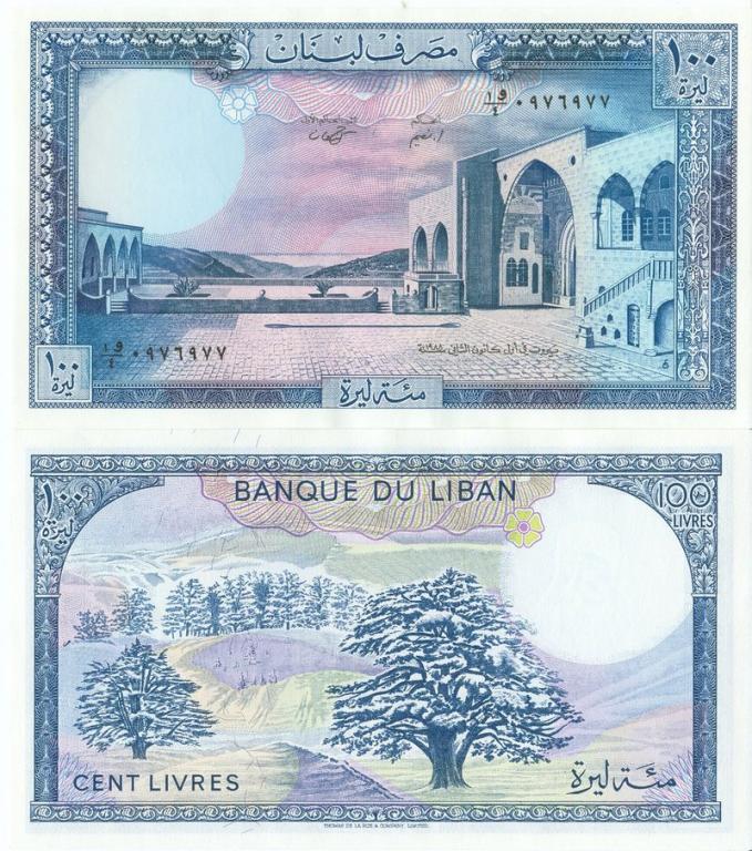 Ливан 100 ливров 1988 P66d пресс unc